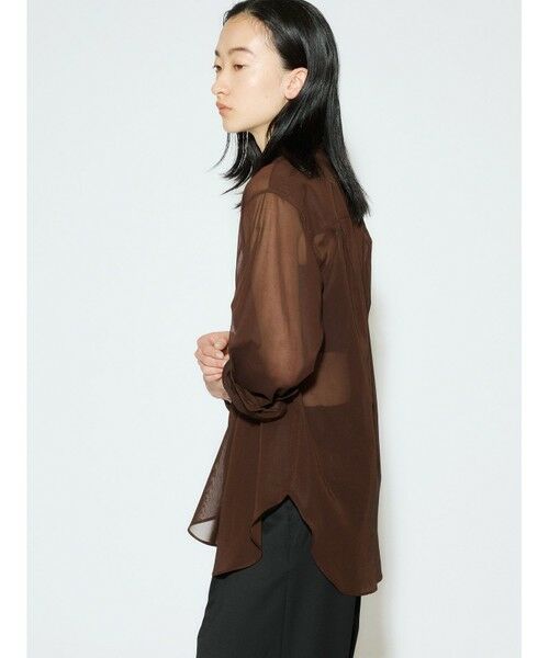 MIDIUMISOLID / ミディウミソリッド シャツ・ブラウス | MIDIUMISOLID for Ladies シアーボイルベーシックシャツ | 詳細4