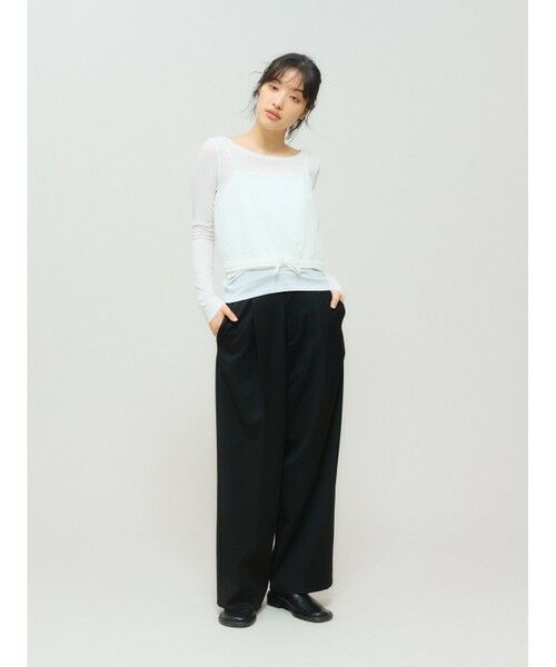 MIDIUMISOLID / ミディウミソリッド スラックス・ドレスパンツ | MIDIUMISOLID for Ladies ストレートスラックス | 詳細9