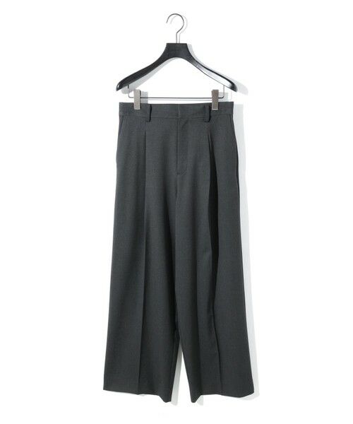 MIDIUMISOLID/ミディウミソリッド MIDIUMISOLID for Ladies ストレートスラックス チャコールグレー(color92) SIZE 38 MIDIUMISOLID/ミディウミソリッド MIDIUMISOLID for Ladies ストレートスラックス チャコールグレー(color92) SIZE 38