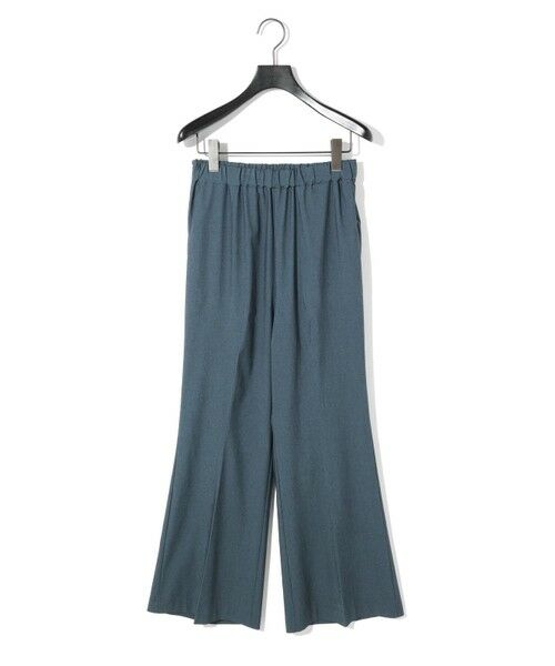 MIDIUMISOLID/ミディウミソリッド MIDIUMISOLID for Ladies センタープレスフレアパンツ インディゴブルー(color77) SIZE 38 MIDIUMISOLID/ミディウミソリッド MIDIUMISOLID for Ladies センタープレスフレアパンツ インディゴブルー(color77) SIZE 38