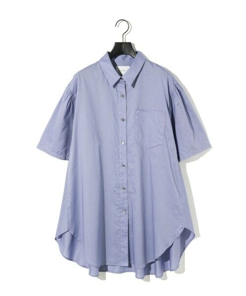 セール】 MIDIUMISOLID for Ladies ハーフスリーブワイドシャツ