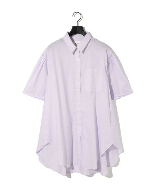 セール】 MIDIUMISOLID for Ladies ハーフスリーブワイドシャツ