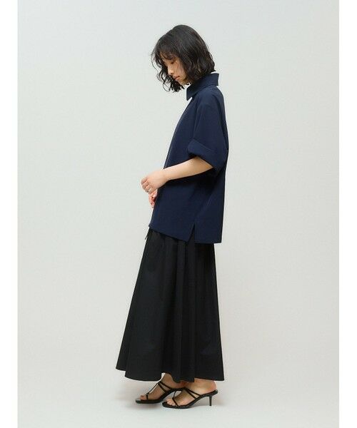 MIDIUMISOLID / ミディウミソリッド ロング・マキシ丈スカート | MIDIUMISOLID for Ladies タックギャザーボリュームスカート | 詳細9