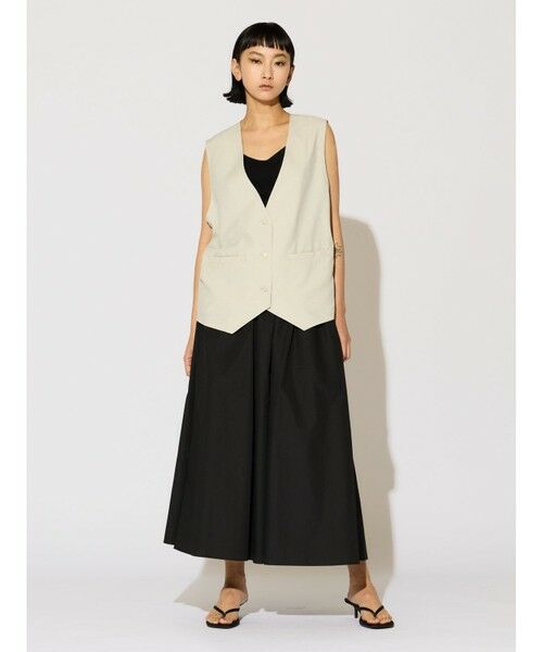 MIDIUMISOLID / ミディウミソリッド ロング・マキシ丈スカート | MIDIUMISOLID for Ladies タックギャザーボリュームスカート | 詳細11