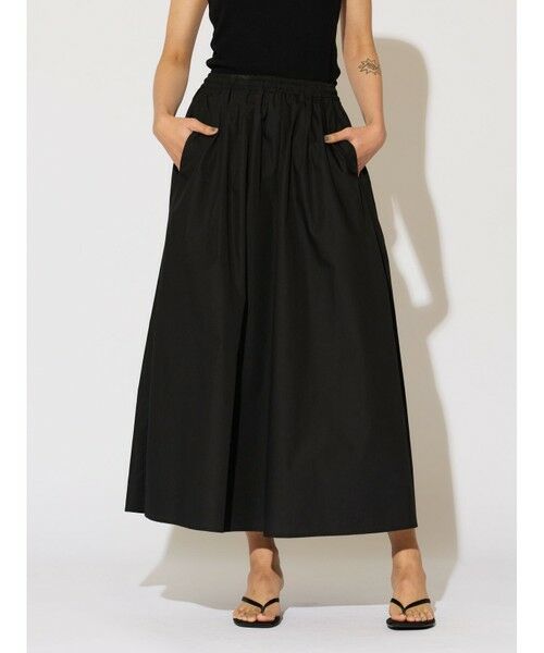 MIDIUMISOLID / ミディウミソリッド ロング・マキシ丈スカート | MIDIUMISOLID for Ladies タックギャザーボリュームスカート | 詳細12