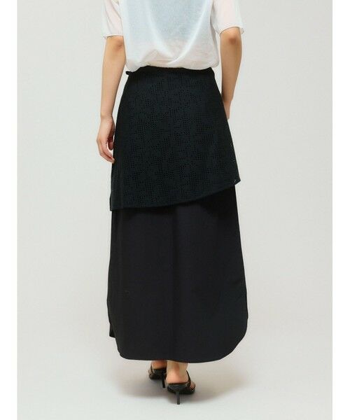 MIDIUMISOLID / ミディウミソリッド ロング・マキシ丈スカート | MIDIUMISOLID for Ladies レースレイヤードスカート | 詳細10