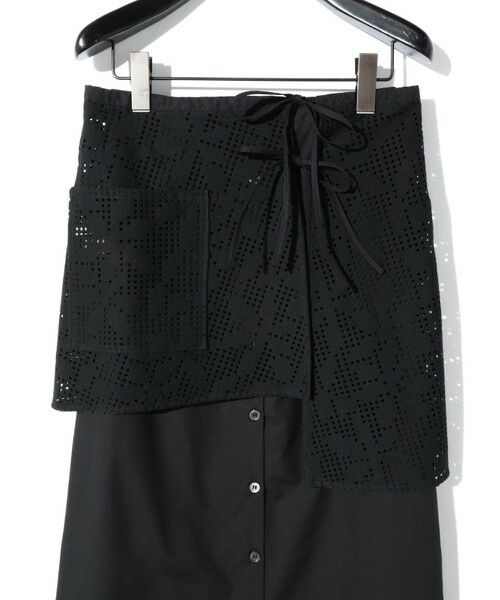 MIDIUMISOLID / ミディウミソリッド ロング・マキシ丈スカート | MIDIUMISOLID for Ladies レースレイヤードスカート | 詳細16