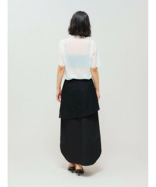 MIDIUMISOLID / ミディウミソリッド ロング・マキシ丈スカート | MIDIUMISOLID for Ladies レースレイヤードスカート | 詳細6