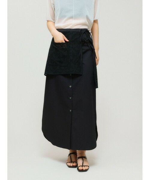 MIDIUMISOLID / ミディウミソリッド ロング・マキシ丈スカート | MIDIUMISOLID for Ladies レースレイヤードスカート | 詳細7