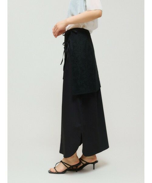 MIDIUMISOLID / ミディウミソリッド ロング・マキシ丈スカート | MIDIUMISOLID for Ladies レースレイヤードスカート | 詳細9