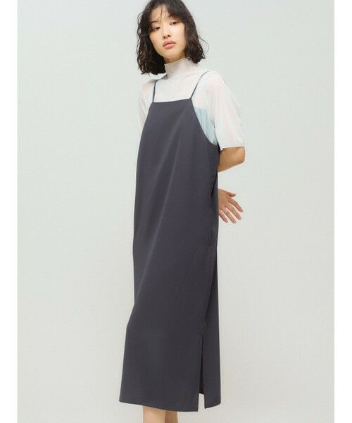 MIDIUMISOLID / ミディウミソリッド ロング・マキシ丈ワンピース | MIDIUMISOLID for Ladies 2WAYキャミソールワンピース | 詳細17