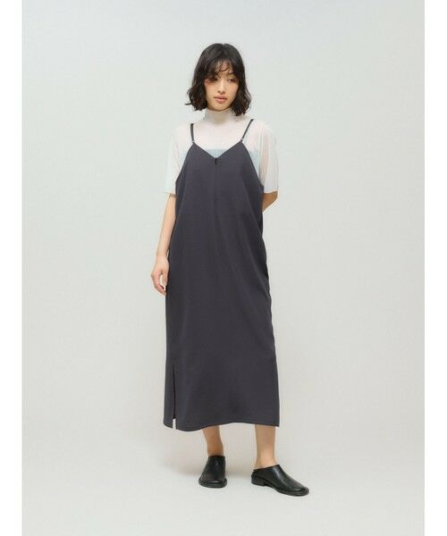 MIDIUMISOLID / ミディウミソリッド ロング・マキシ丈ワンピース | MIDIUMISOLID for Ladies 2WAYキャミソールワンピース | 詳細14