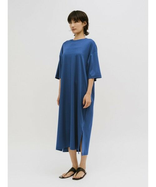 MIDIUMISOLID / ミディウミソリッド ロング・マキシ丈ワンピース | MIDIUMISOLID for Ladies リラックススリットワンピース | 詳細4