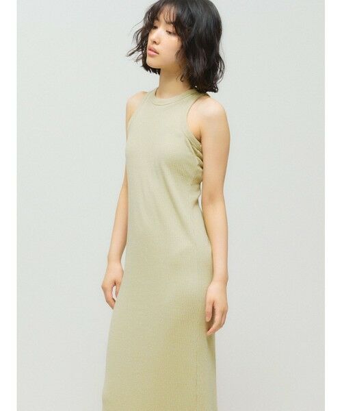 MIDIUMISOLID / ミディウミソリッド ロング・マキシ丈ワンピース | MIDIUMISOLID for Ladies パットリブワンピース | 詳細8