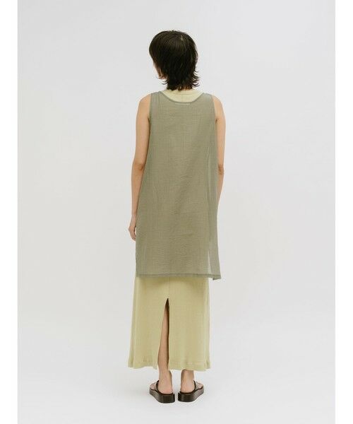 MIDIUMISOLID / ミディウミソリッド ロング・マキシ丈ワンピース | MIDIUMISOLID for Ladies パットリブワンピース | 詳細11