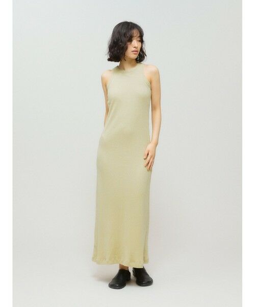 MIDIUMISOLID / ミディウミソリッド ロング・マキシ丈ワンピース | MIDIUMISOLID for Ladies パットリブワンピース | 詳細3