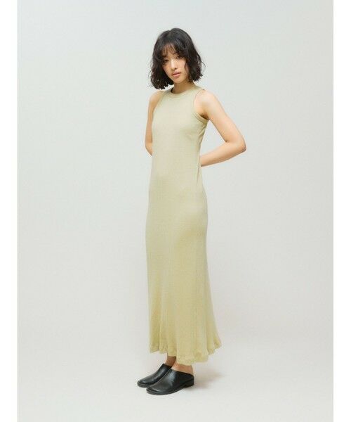 MIDIUMISOLID / ミディウミソリッド ロング・マキシ丈ワンピース | MIDIUMISOLID for Ladies パットリブワンピース | 詳細4