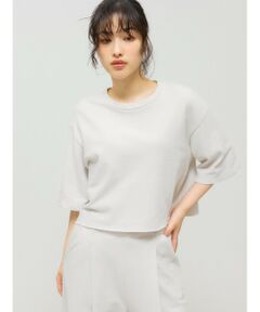 MIDIUMISOLID / ミディウミソリッド カットソー | MIDIUMISOLID for Ladies スウェットショートプルオーバー