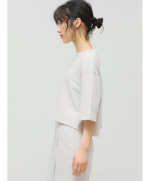 MIDIUMISOLID / ミディウミソリッド カットソー | MIDIUMISOLID for Ladies スウェットショートプルオーバー | 詳細5