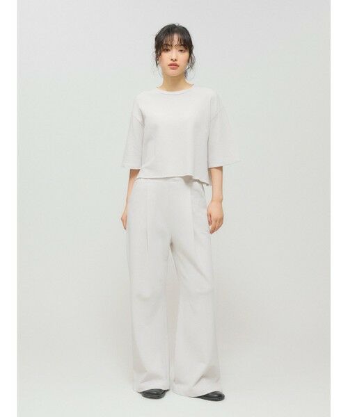 MIDIUMISOLID / ミディウミソリッド カットソー | MIDIUMISOLID for Ladies スウェットショートプルオーバー | 詳細7