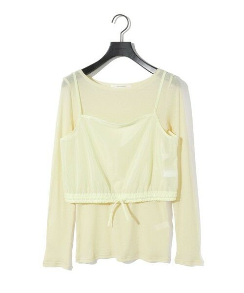 MIDIUMISOLID / ミディウミソリッド カットソー | MIDIUMISOLID for Ladies キャミソールトップスアンサンブル(イエロー(color21))