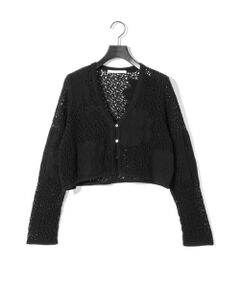MIDIUMISOLID / ミディウミソリッド ニット・セーター | MIDIUMISOLID for Ladies レースメッシュカーディガン