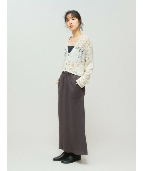 MIDIUMISOLID / ミディウミソリッド ニット・セーター | MIDIUMISOLID for Ladies レースメッシュカーディガン | 詳細7