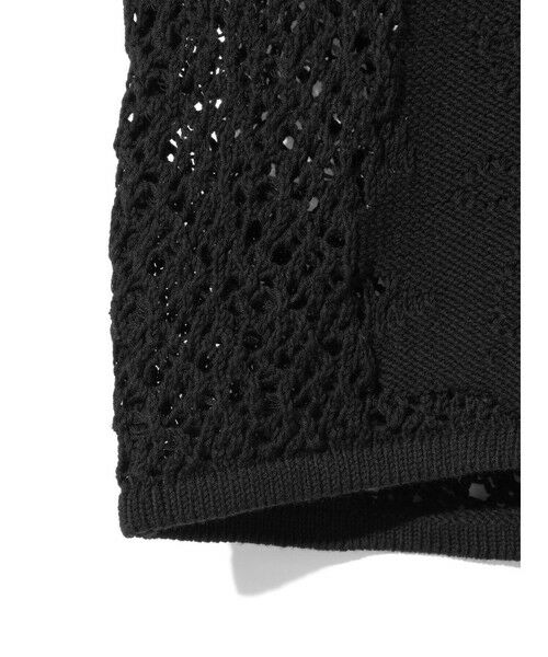 MIDIUMISOLID / ミディウミソリッド ニット・セーター | MIDIUMISOLID for Ladies レースメッシュカーディガン | 詳細15