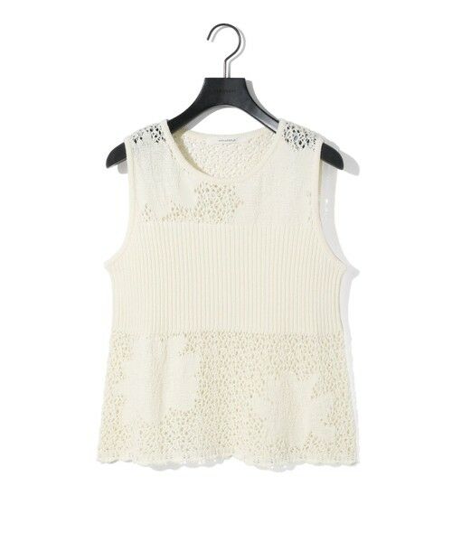 MIDIUMISOLID / ミディウミソリッド ベスト | MIDIUMISOLID for Ladies レースリブベスト | 詳細1