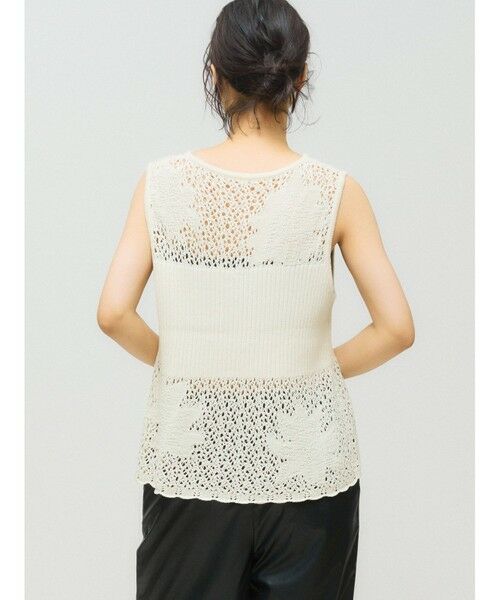 MIDIUMISOLID / ミディウミソリッド ベスト | MIDIUMISOLID for Ladies レースリブベスト | 詳細4