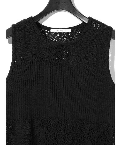 MIDIUMISOLID / ミディウミソリッド ベスト | MIDIUMISOLID for Ladies レースリブベスト | 詳細10