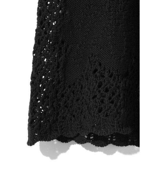 MIDIUMISOLID / ミディウミソリッド ベスト | MIDIUMISOLID for Ladies レースリブベスト | 詳細12