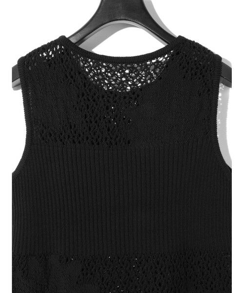 MIDIUMISOLID / ミディウミソリッド ベスト | MIDIUMISOLID for Ladies レースリブベスト | 詳細14