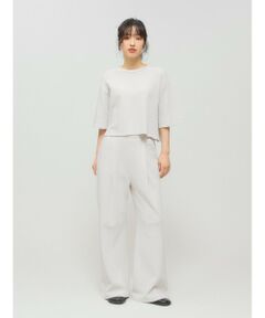 MIDIUMISOLID / ミディウミソリッド その他パンツ | MIDIUMISOLID for Ladies スウェットタックフレアパンツ