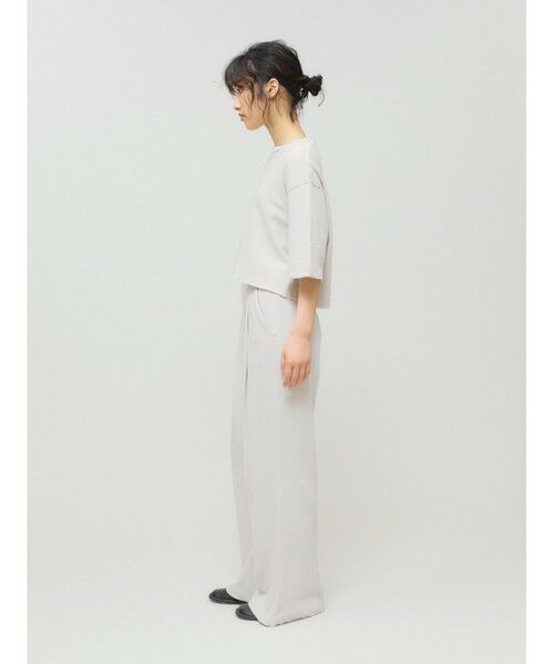 MIDIUMISOLID / ミディウミソリッド その他パンツ | MIDIUMISOLID for Ladies スウェットタックフレアパンツ | 詳細5