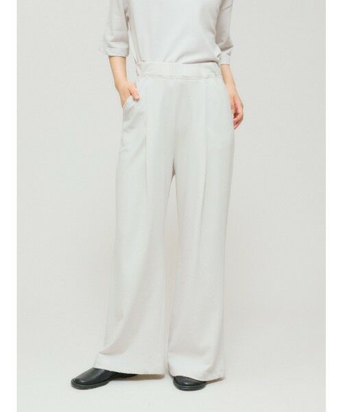 MIDIUMISOLID / ミディウミソリッド その他パンツ | MIDIUMISOLID for Ladies スウェットタックフレアパンツ | 詳細7