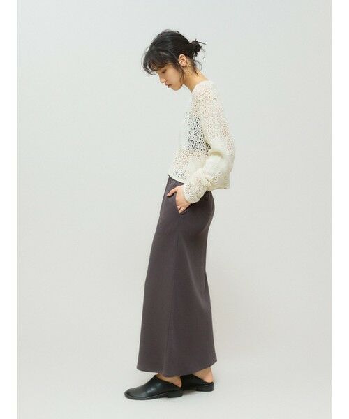 MIDIUMISOLID / ミディウミソリッド ミニ・ひざ丈スカート | MIDIUMISOLID for Ladies スウェットフレアロングスカート | 詳細4