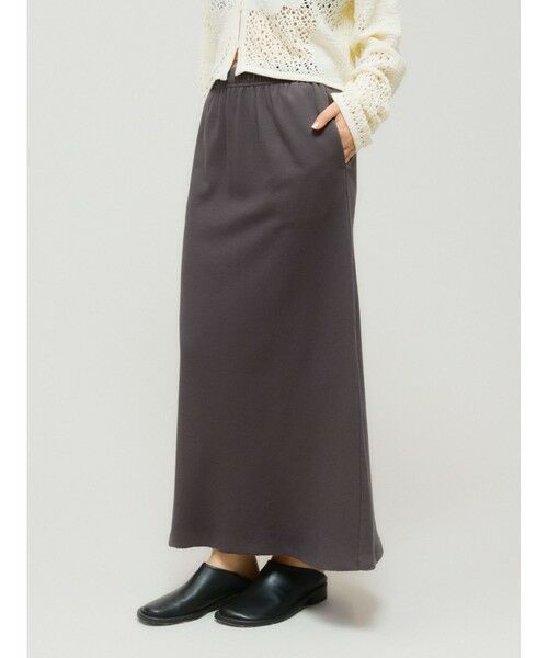 MIDIUMISOLID / ミディウミソリッド ミニ・ひざ丈スカート | MIDIUMISOLID for Ladies スウェットフレアロングスカート | 詳細7