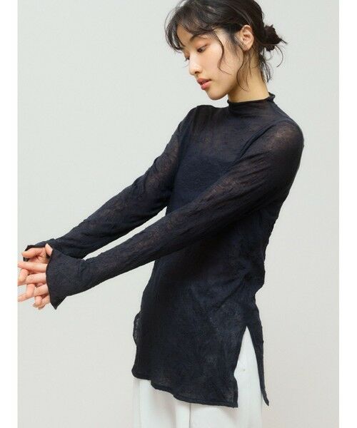 MIDIUMISOLID / ミディウミソリッド カットソー | MIDIUMISOLID for Ladies シアーハイネックインナー | 詳細5