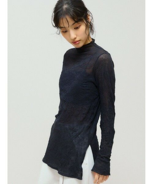 MIDIUMISOLID / ミディウミソリッド カットソー | MIDIUMISOLID for Ladies シアーハイネックインナー | 詳細6