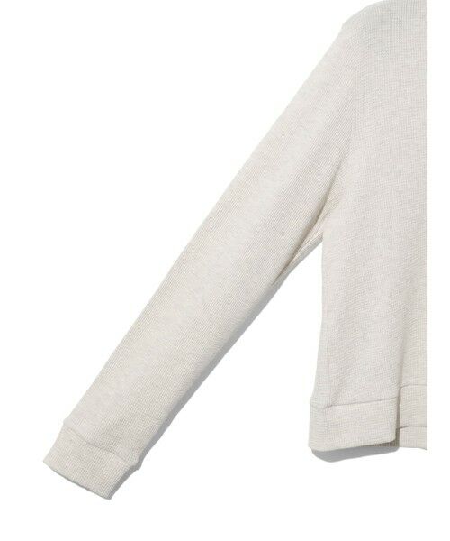 MIDIUMISOLID / ミディウミソリッド カットソー | MIDIUMISOLID for Ladies Uネックワッフルプルオーバー | 詳細3