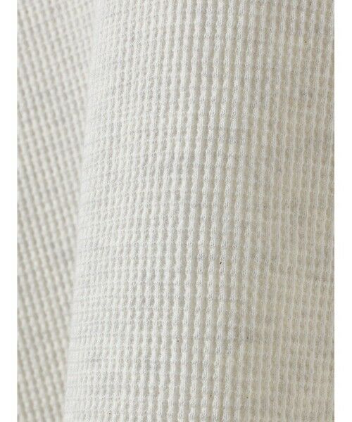 MIDIUMISOLID / ミディウミソリッド カットソー | MIDIUMISOLID for Ladies Uネックワッフルプルオーバー | 詳細1