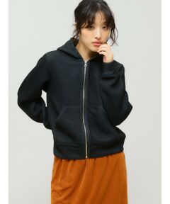MIDIUMISOLID / ミディウミソリッド カットソー | MIDIUMISOLID for Ladies シアーダブルニットジップパーカー