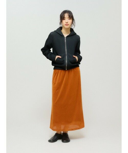 MIDIUMISOLID / ミディウミソリッド カットソー | MIDIUMISOLID for Ladies シアーダブルニットジップパーカー | 詳細6