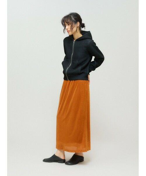 MIDIUMISOLID / ミディウミソリッド カットソー | MIDIUMISOLID for Ladies シアーダブルニットジップパーカー | 詳細7