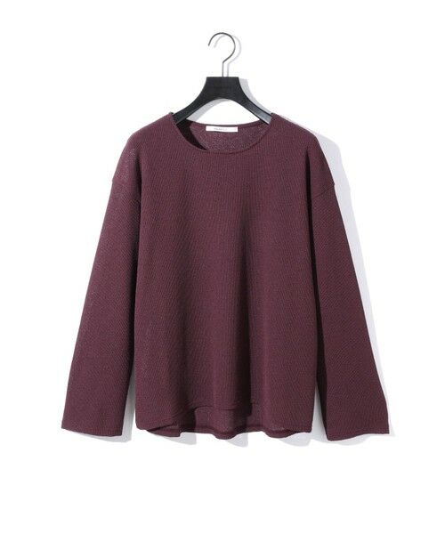 MIDIUMISOLID / ミディウミソリッド カットソー | MIDIUMISOLID for Ladies シアーワッフルプルオーバー | 詳細1