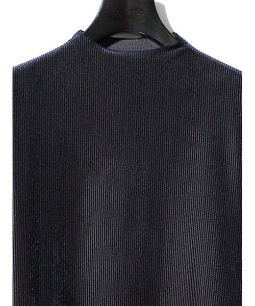 MIDIUMISOLID / ミディウミソリッド カットソー | MIDIUMISOLID for Ladies シアーベロアリブトップス | 詳細13