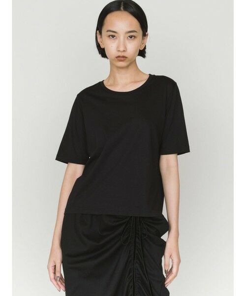 MIDIUMISOLID / ミディウミソリッド Tシャツ | MIDIUMISOLID for Ladies ベーシック T(ブラック(color99))