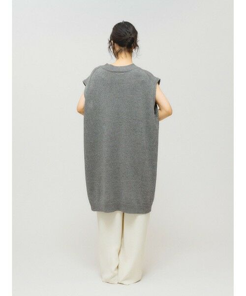 MIDIUMISOLID / ミディウミソリッド ベスト | MIDIUMISOLID 和紙ウールビッグベスト | 詳細12