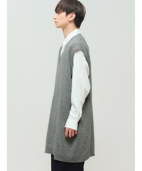 MIDIUMISOLID / ミディウミソリッド ベスト | MIDIUMISOLID 和紙ウールビッグベスト | 詳細15